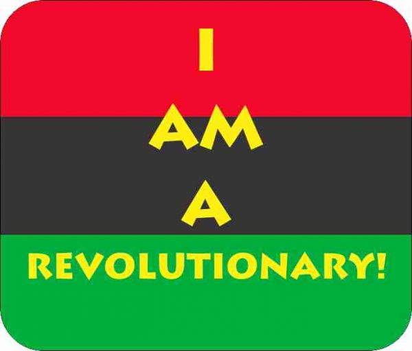 I Am A Revolutionary Black Art Mousepad